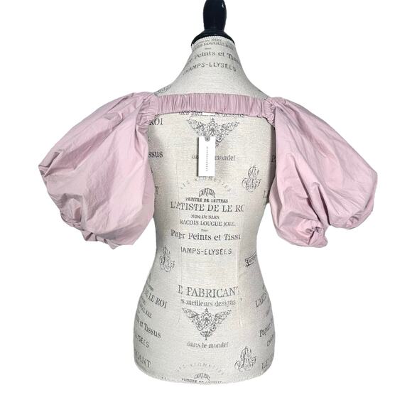 Maeve | Women | Blush Pink Puff Sleeve Shrug Bolero Top | One Size - Picture 3 of 12